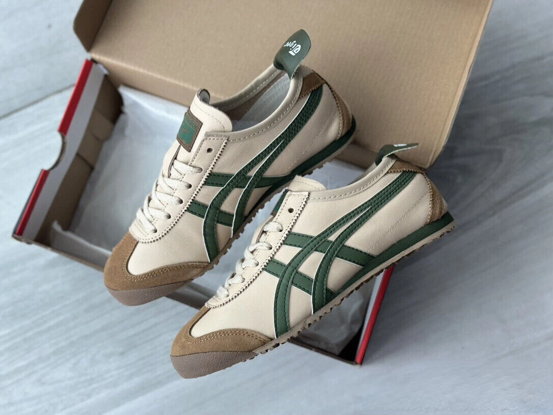 【New】オニツカタイガー MEXICO66 BEIGE/GRASS GREEN Onitsuka tiger Mexico 66 BEIGE/GRASS GREEN new for UNISEX