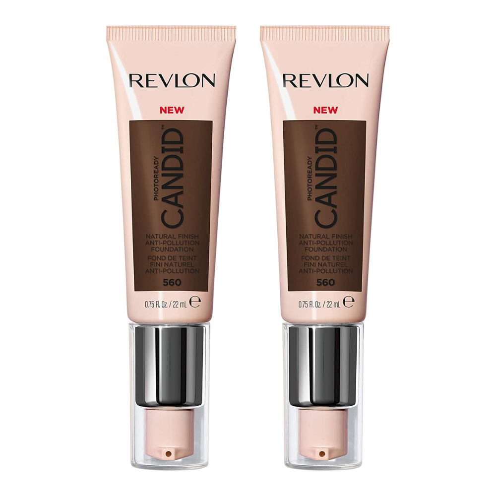 Revlon Photoready Candid Natural Finish Foundation 22ml - 560 Espresso x2