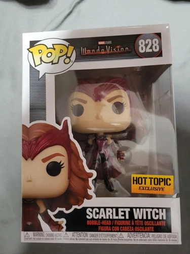 Funko Pop! Marvel 828 Scarlet Witch WandaVision Hot Topic Exclusive