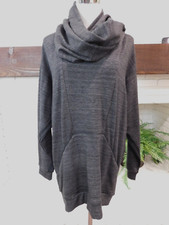 NWT Halston Heritage S Athleisure Sweatshirt Fleece Top Long Sleeve W/Scarf $375
