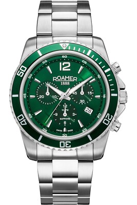 ROAMER Nautic Chrono 100 Datum 43mm Swiss Made Herrenuhr Stahl 862837-41-75-20