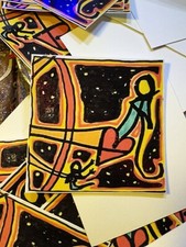 THE GIVER ORIGINAL ARTWORK VINYL STICKER 3x3  PRESCHOOL TEACHERS PARENTS LOVE