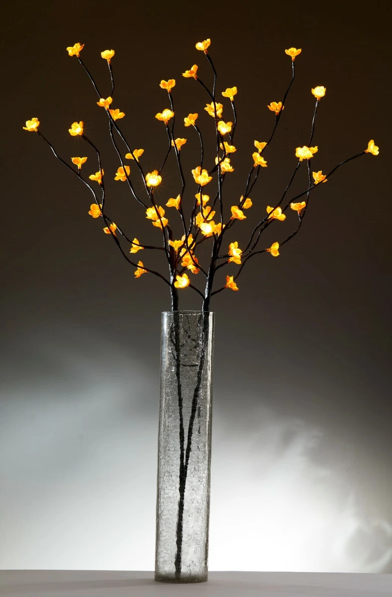 Cherry Blossom Amber Twig Branch Light Warm LED Lights with Plug