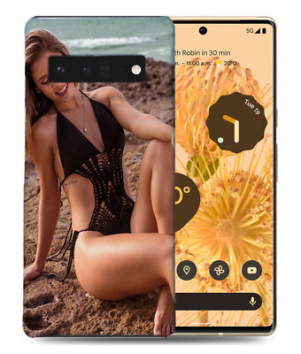CASE COVER FOR GOOGLE PIXEL|SEXY BLONDE GIRL IN BLACK BIKINI