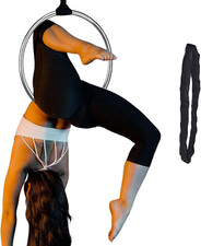 Mini Lyra Hoop Set, 17 Inch Small Aerial Hoop Kit, Circus Aerial Equipment, Stai