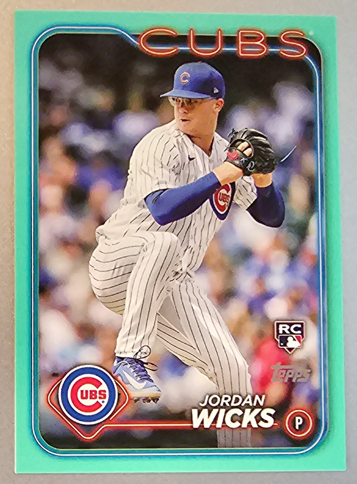 2024 Topps Series 2 Jordan Wicks Rookie Card Aqua Blue Parallel RC #613