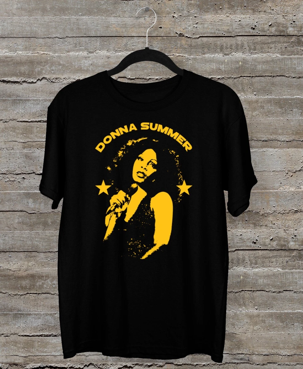 Donna Summer Men T-shirt Black Short Sleeve All Sizes S to 3XL