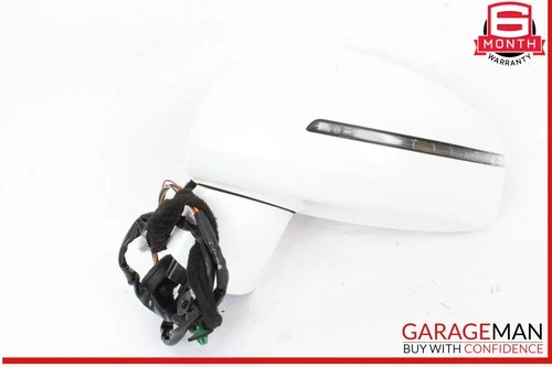 08-15 Audi TT TTS Front Left Driver Side Door Rear View Mirror White OEM