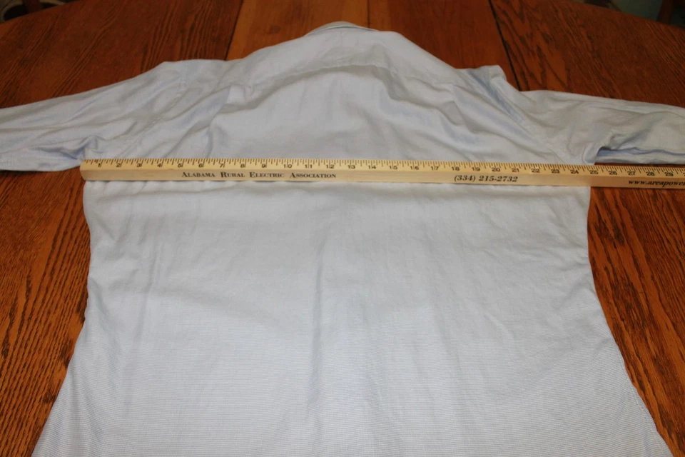 Oxxford Clothes Shirt Mens XL Micro Check Button Down Classic Dress Extra Large - Image 4 of 4