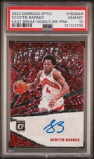 2023 Donruss Optic #FBSBAR Scottie Barnes Fast Break Signatures Pink /25 POP 2! 
