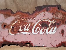 Vintage Coca Cola Hot Rat Rod Man Cave Wall Hanger 1