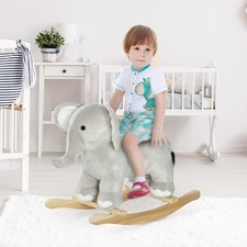 Rocking Horse Elephant Rocker with Realistic Sounds for Years 2-4