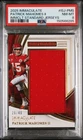 2025 IMMACULATE STANDARD JERSEYS #ISJ-PMS PATRICK MAHOMES II 29/49 PSA 8