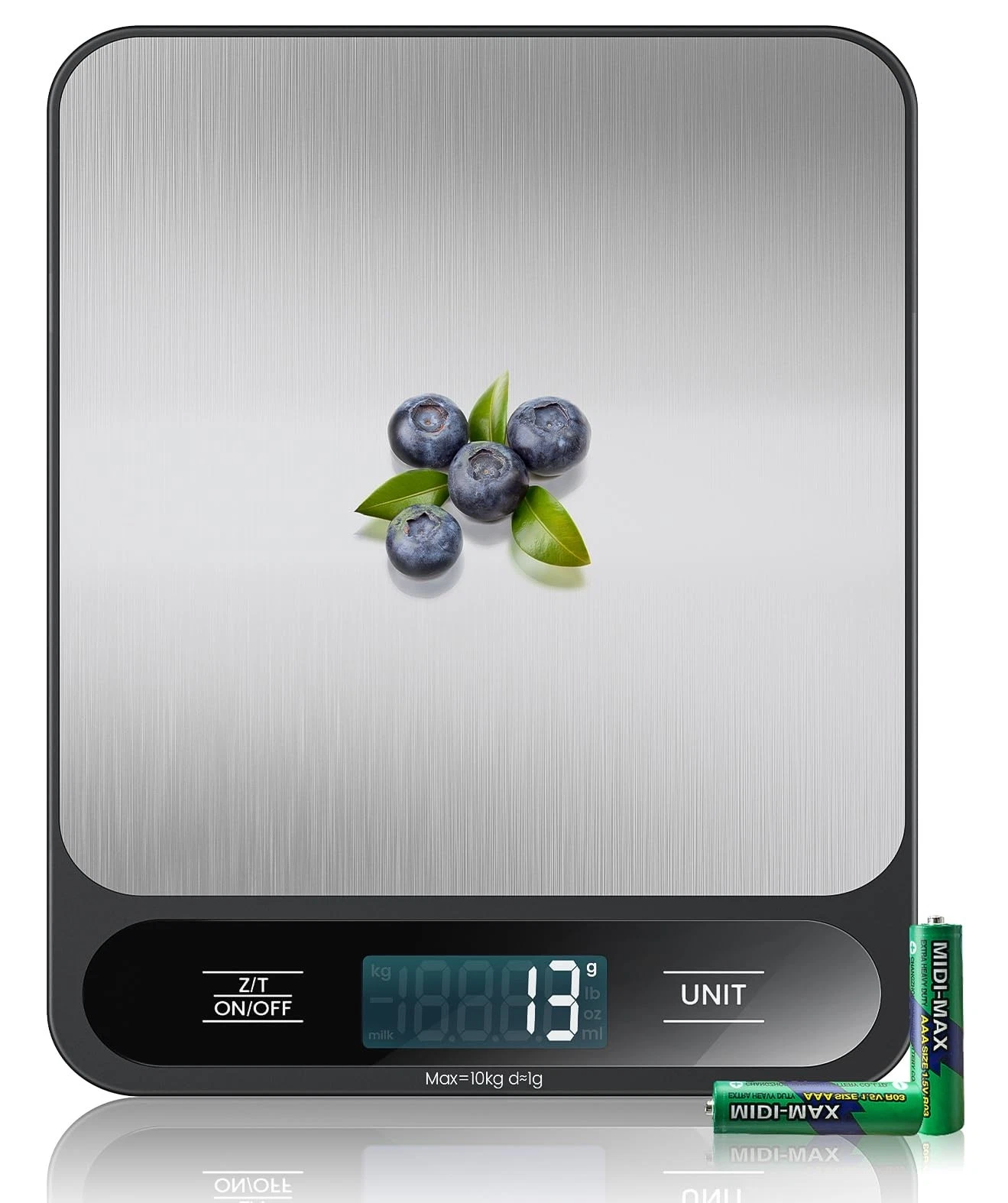 10 kg and stainless steel: digital kitchen scales, one size, Silver04
Opens in a new window or tab
