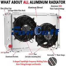 3-Row Radiator for 1979-1993 1992 1987 Ford MUSTANG GT LX 5.0L V8 w/Shroud Fan