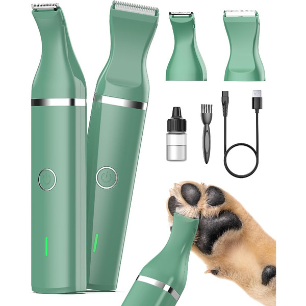 Hundeschermaschine Leise Pfotentrimmer FüR Hunde Katzen GrüN Pflege Augen Ohren-image