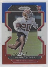 2021 Panini Prizm Rookie Red White & Blue Prizm Ambry Thomas #439 01sb
