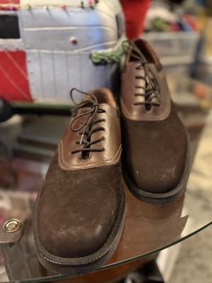 Bass Brown Suede Saddle Oxford  display picture 1