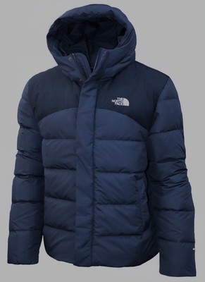 The North Face Men's Baltic Down Puffer Hooded Jacket M Summit Navy