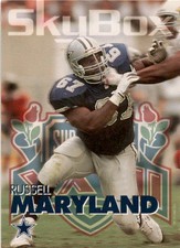 1993 SkyBox Impact Russell Maryland #72 Dallas Cowboys