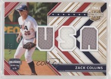 2018 Panini Elite Extra Edition USA Materials Gold 59/99 Zack Collins 4m3
