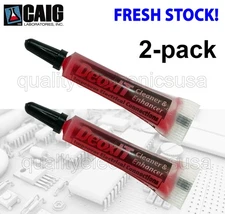 2 pack - FRESH STOCK CAIG LABS DeoxIT® 100% solution, 2mL Squeeze Tube, D100L-2C