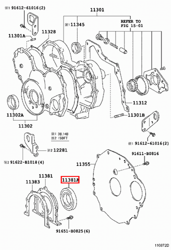 Genuine LandCruiser 80 79 78 Series 1HD 1HZ 1KZ Rear Main Oil Crankshaft Seal - Picture 3 of 20