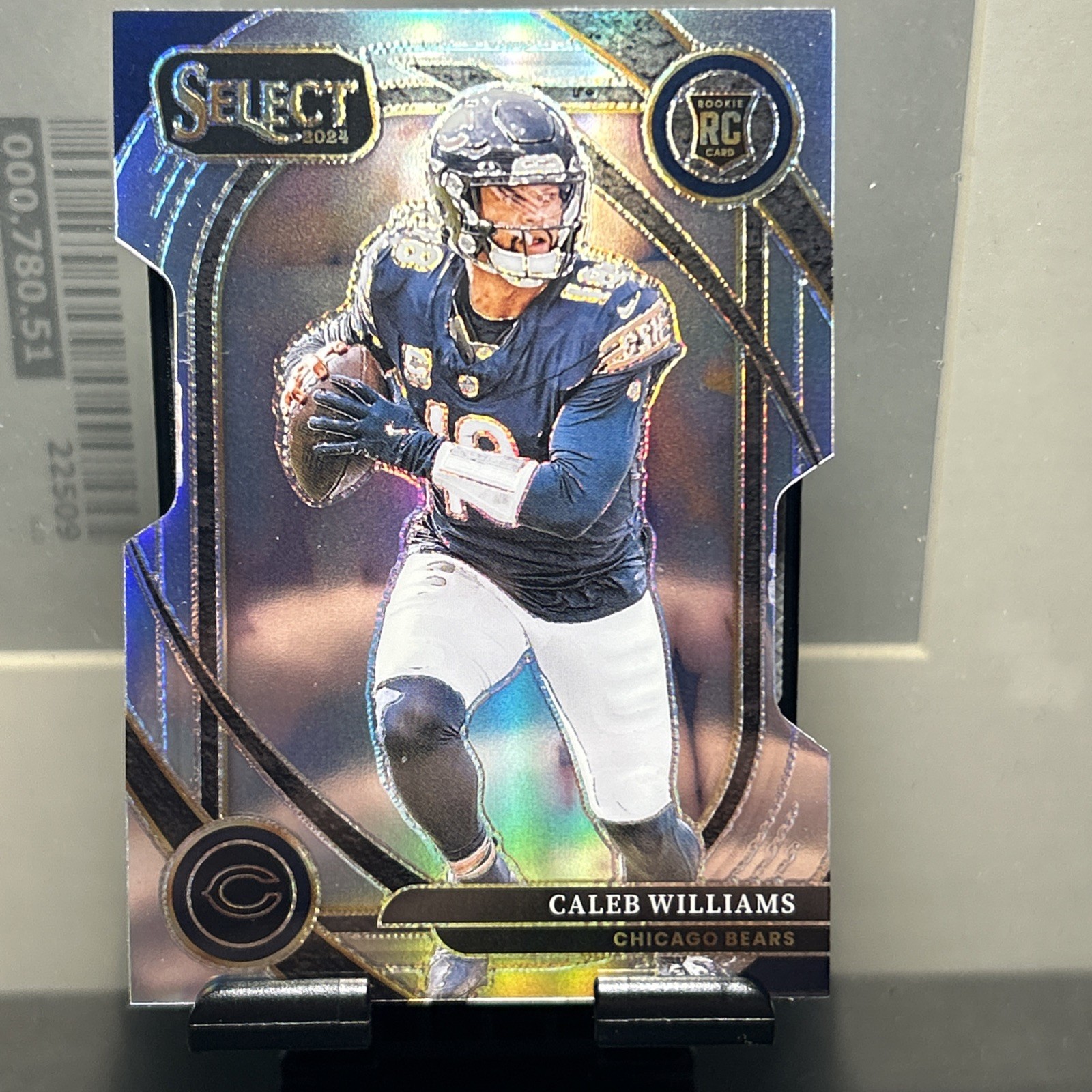 2024 Panini Select - Club Level Caleb Williams #216 Silver Prizm Die-Cut (RC)