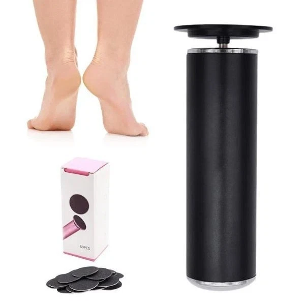 Electric Foot File Grinder 1000RPM + 60 Discs for Callus Removal - Black - Image 3 of 4