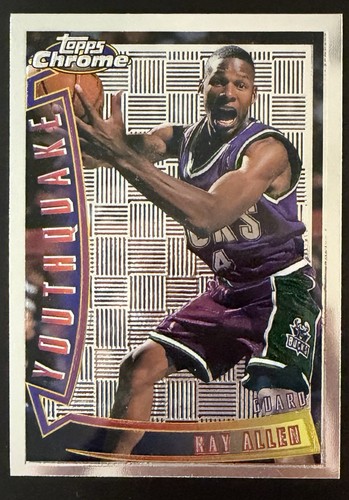 Ray Allen #YQ9 1996 Topps Chrome Youthquake card