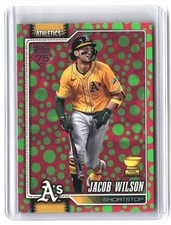 Jacob Wilson 2026 Topps Holiday Polka Dots Green / Pink