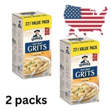 New Quaker, Instant Grits Value Pack, Butter, 0.99 oz, 22 Packets Pack of 2 