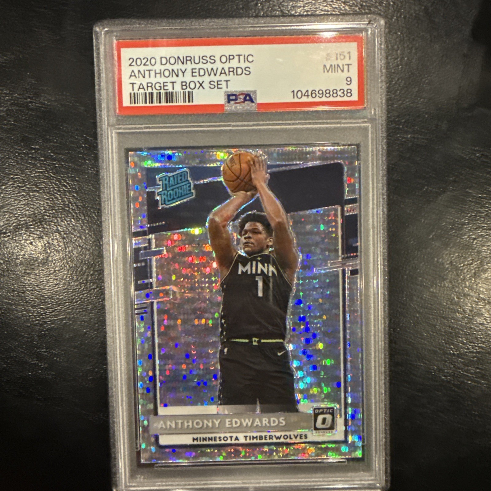 Anthony Edwards 2020 Optic #151 Target Box Set Price Guide 