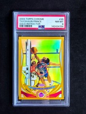 2004-05 Topps Chrome Tayshaun Prince Gold Refractor 90/99 PSA 8