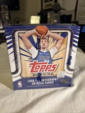 2025-26 Topps Basketball Mega Box (16 Packs) Factory Sealed Flagg RC Auto Chance