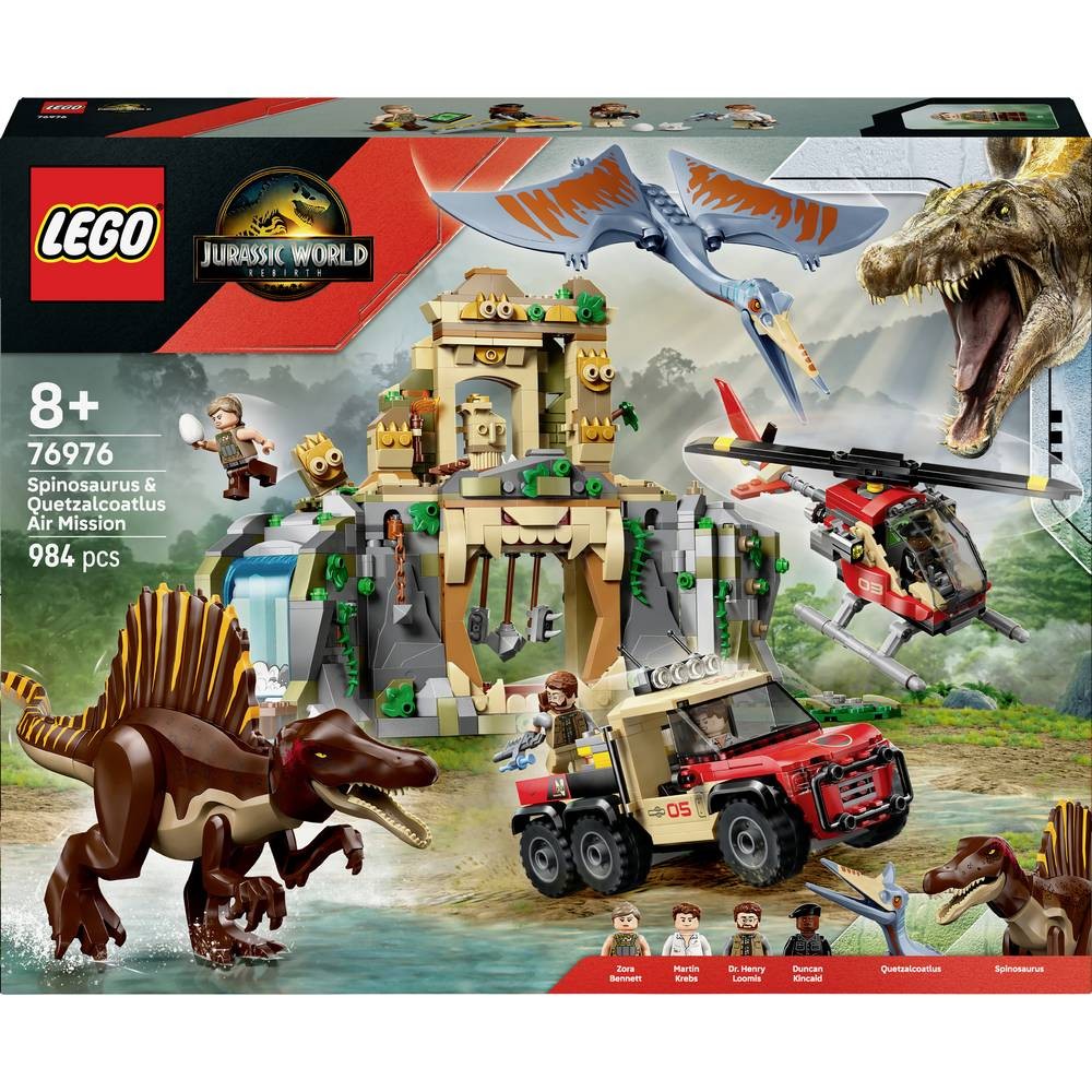 LEGO Jurassic World 76976 Le Spinosaure et Quetzalcoatlus jouet dinosaure