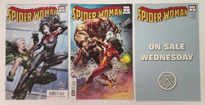 Spider-Woman Vol 7 #2 Cover A B & E Marvel 2020 lot of 3