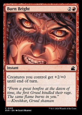 Burn Bright Ravnica Remastered Regular