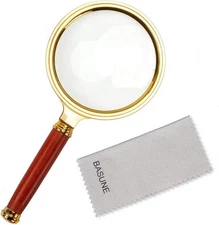 10X Handheld Magnifier Loupe Glasses With Handle