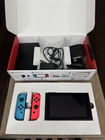 Nintendo Switch with Neon Blue and Neon Red Joy-Con (HAC-001-01)