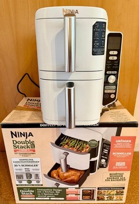 Ninja SL400EUWH Double Stack XL 2-Ebenen Doppel-Heißluftfritteuse NEU