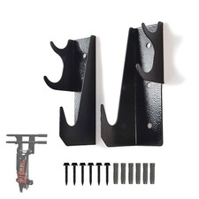 Floor Jack Holder Wall Mount, Steel Jack Stand Storage Rack, Black