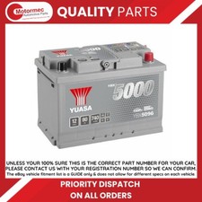 Yuasa YBX5096 12V 80Ah 740A  Silver High Performance Battery
