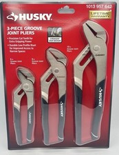 HUSKY 3 Pc. Tongue Groove Joint Pliers 6" 8" 10" Inch 1013 957 642 - New