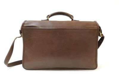 Vintage COACH 5180 Metropolitan Brief Mahogany Leather Bag Laptop