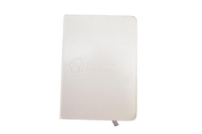 Elastic White Lined Notebook Journal Hard Cover Embossed Logo New Lot of 50 Bulk