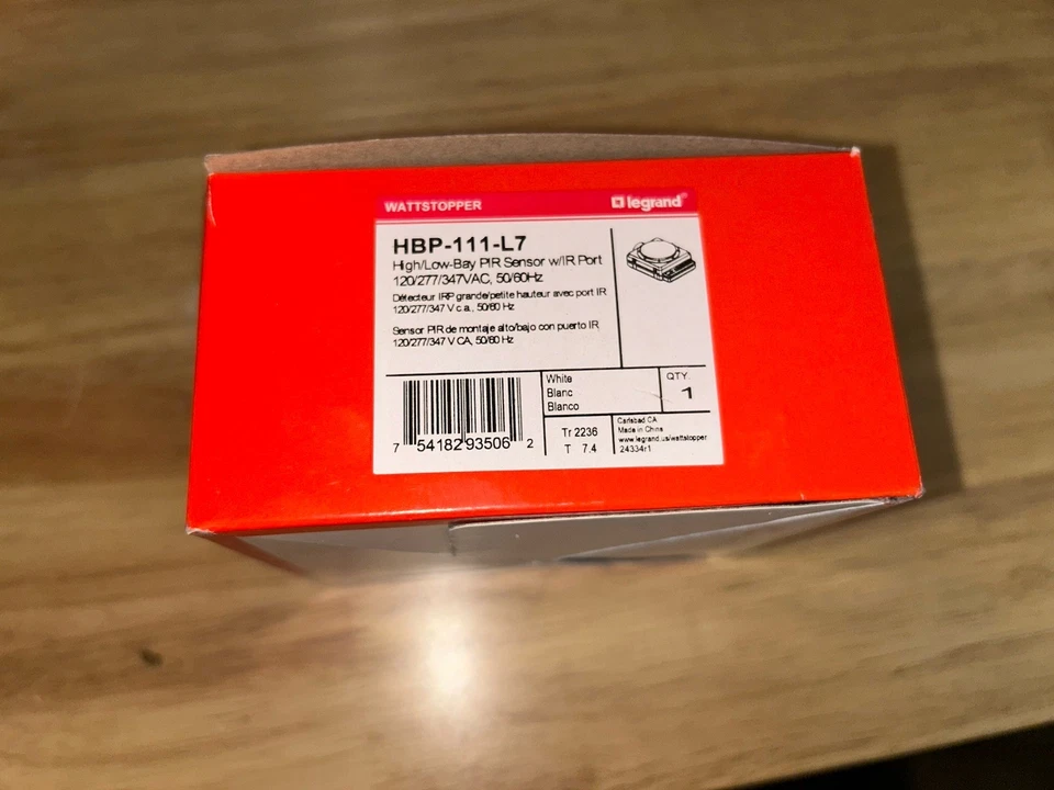 Legrand HBP-111-L7 Wattstopper High/Low Bay PIR Sensor w/IR Port - Image 2 of 4