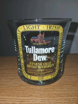 Vintage Tullamore Dew Finest Old Irish Whiskey 1791  Rocks Glass