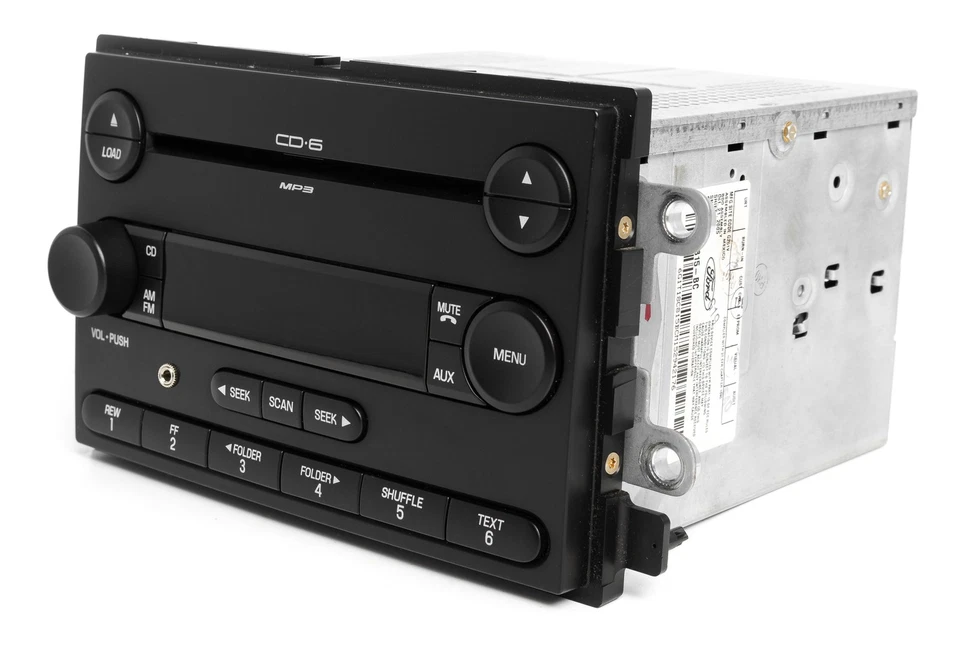 Ford Five Hundred Mercury AM FM 2006-2007 6 CD radio con entrada auxiliar 6G1T-18C815-BC Foto 3 de 4