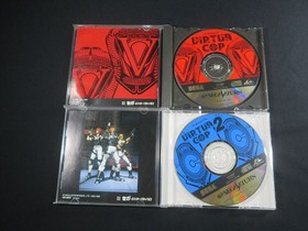 Sega Saturn Virtua gun SS controller cop Japan game tested 2 games set Japanese